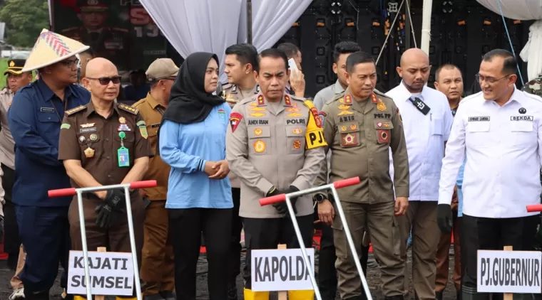 Kapolda Sumsel Irjen Pol Andi Rian Hadiri Penanaman Jagung Serentak Satu Juta Hektar