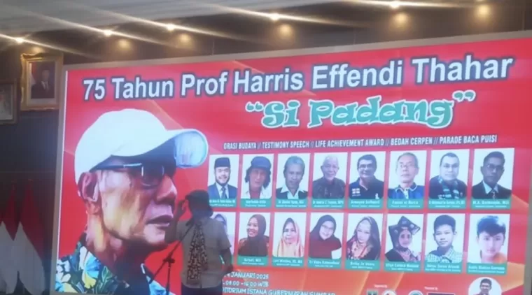 Merayakan 75 Tahun Prof. Harris Effendi Thahar, Sastrawan Padang yang Menginspirasi Generasi Muda