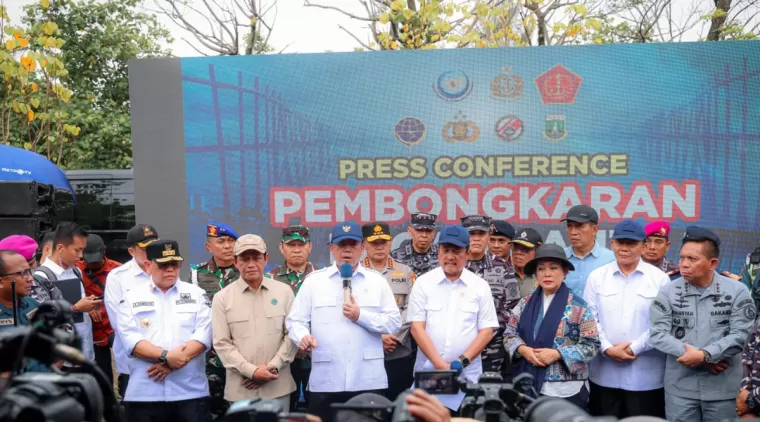 Pembongkaran Pagar Laut, Pj Gubernur Banten A Damenta, Atas Perintah Bapak Presiden Prabowo Subianto