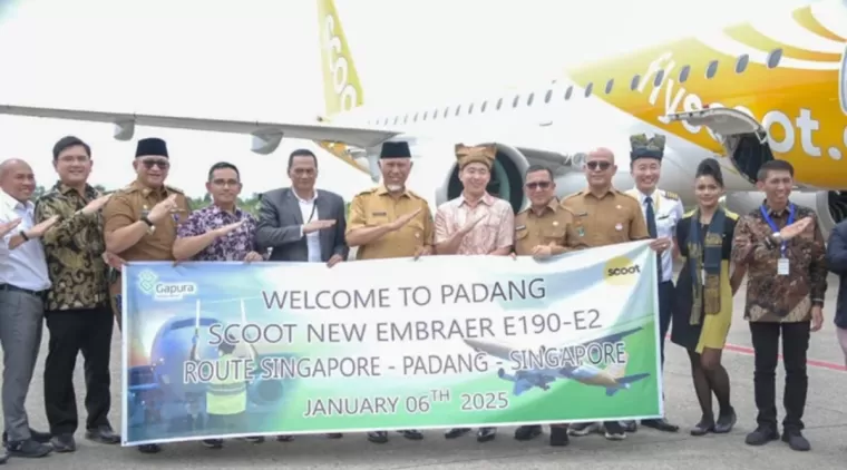 Pj Wali Kota Padang Dukung Pembukaan Rute Penerbangan Padang-Singapura untuk Dukung Sektor Pariwisata dan UMKM