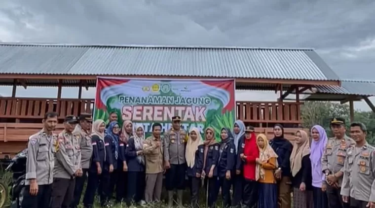 Polsek Sungai Rumbai Sukseskan Program Ketahanan Pangan