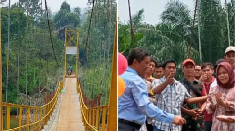 Warga Sambut Antusias Pembangunan Jembatan Lubuk Kapa dari Dana Patungan