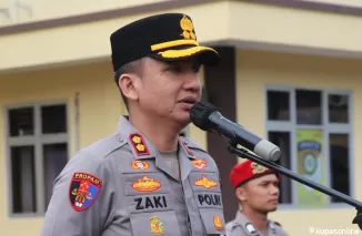 Apel Pagi jam Pimpinan di Polres Lebak Langsung di Pimpin oleh Kapolres Lebak  Polda Banten