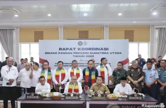 Bupati dan Wakil Bupati Asahan Ikuti Rakor Pangan Bersama Menko Zulkifli Hasan