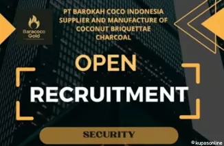 Dibutuhkan Segera! Lowongan Security PT Barokah Coco Indonesia di Padang