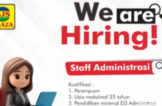 Dibutuhkan Segera! Staff Administrasi SJS Plaza Padang, Yuk Kirim Lamaranmu