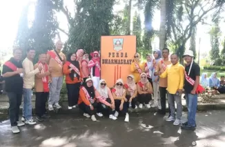 DPRD Dharmasraya Semarakkan Pawai  HUT Dharmasraya Ke-21