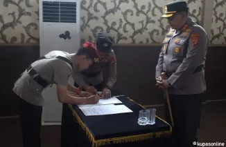 Empat Jabatan Strategis Polres Lamsel Resmi Berganti Dalam Sertijab dipimpin Kapolres