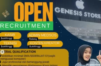 Genesis Store Bukittinggi dan Padang Cari Kandidat Profesional, Ini Kesempatanmu!