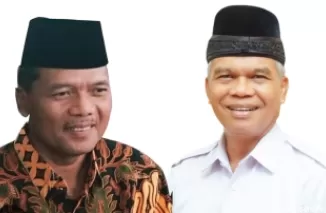 Ex Bupati kabupaten Limapuluh Kota Ir.H.Irfendi Arbi.MP dan calon anggota DPRD Limapuluh Kota Zulhikmi PAW Deni Asra.