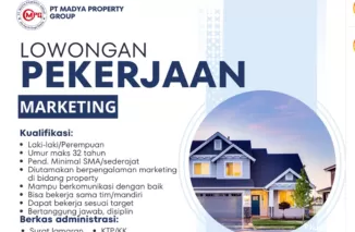 Jangan Lewatkan! PT Madya Property Group Buka Lowongan Marketing hingga 23 Januari 2025