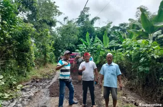 Jelang Perayaan Isr'a Miraj Ketua Panitia, Abet Terus Melakukan Giat Kerja Bakti Gotong Royong