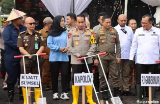 Kapolda Sumsel Irjen Pol Andi Rian Hadiri Penanaman Jagung Serentak Satu Juta Hektar