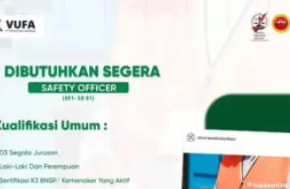 Lowongan Kerja Safety Officer di PT. Varia Usaha Fabrikasi Januari 2025 -- Segera Daftar!