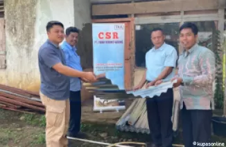 Pemnag Alahan NanTigo Terima Bantuan CSR untuk Pembangunan Pasar Nagari