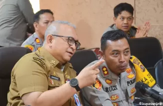 Pj Wali Kota Padang Andree Algamar Ikuti Rakor Ketahanan Pangan Secara Daring