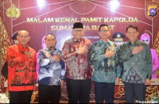 Pj Wali Kota Padang Hadiri Malam Kenal Pamit Kapolda Sumbar yang Baru