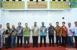 Wako Solok Zul Elfian Umar (tengah)dan Pejabat setempat lainnya, saat menerima Tim Teknis Toyohashi Waterworks dan Sewerage Bureau, Jepang.