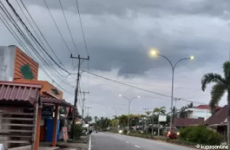 PJU di Jalan Siti Manggopoh Kota Pariaman.