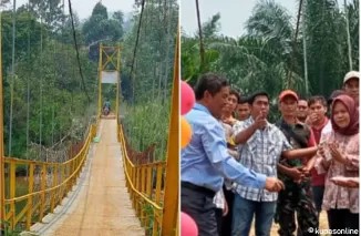 Warga Sambut Antusias Pembangunan Jembatan Lubuk Kapa dari Dana Patungan