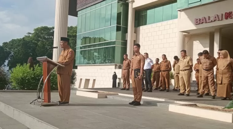 Apel Gabungan Marfendi pamit pada ASN