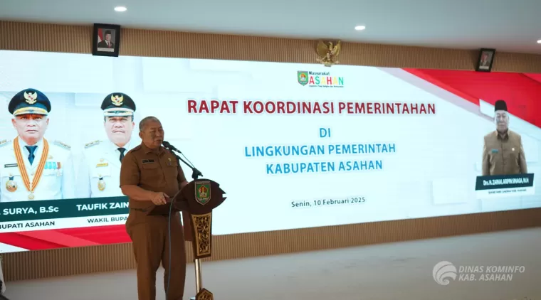 Bupati Asahan Pimpin Rakorpem Bulan Februari 2025