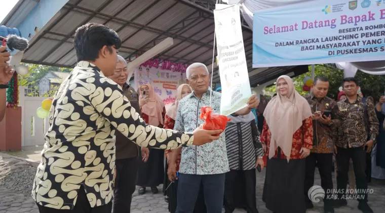 Bupati dan Wakil Bupati Asahan Launching PKG Serentak di Dua Tempat Berbeda