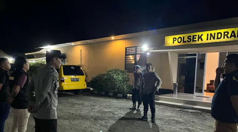 Ciptakan Kondusifitas dan Keamanan, Polsek Indralaya Rutin Lakukan Patroli Malam