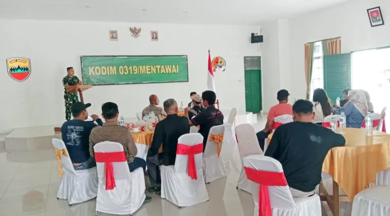 Dandim 0319 Mentawai Adakan Pertemuan Bersama Wartawan Persiapan TMMD Ke- 123