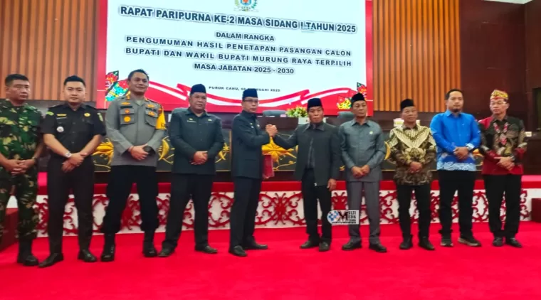 DPRD Murung Raya Gelar Rapat Paripurna, Umumkan Pasangan Bupati dan Wakil Bupati Terpilih 2025-2030