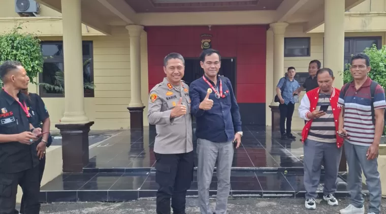 DPW PWDPI Prov Sumsel Audensi Dengan Kapolres Ogan Ilir AKBP Bagus Suryo