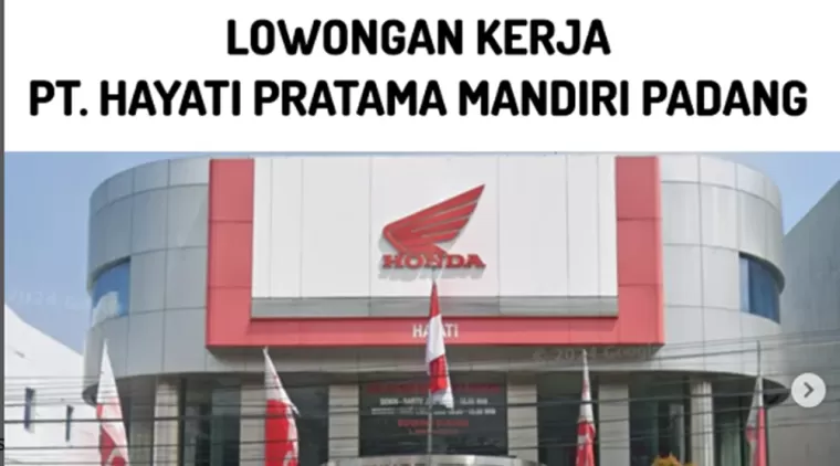 Gabung di AHASS Hayati! Lowongan Mechanic Trainee PT Hayati Pratama Mandiri Padang Dibuka