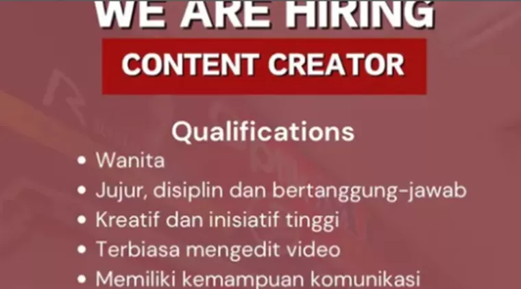 Gabung di Optik Mekar! Lowongan Content Creator untuk Wanita Kreatif