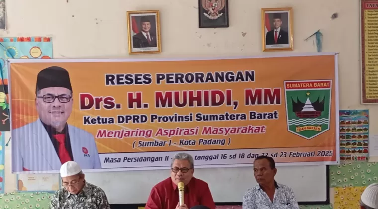 Hari Terakhir Reses, Ketua DPRD Sumbar Muhidi Serap Aspirasi Masyarakat Kota Padang