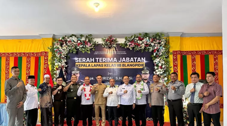 Kakanwil Ditjenpas Aceh Hadiri Sertijab Kalapas Blangpidie: Perkuat Kolaborasi dan Sinergitas