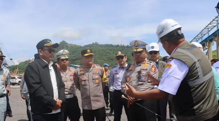 Kakor Lantas Polri Tinjau Kesiapan Operasi Ketupat Krakatau 2025 di Pelabuhan Bakauheni