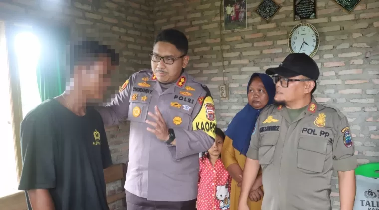 Kapolres Lampung Selatan Sambangi Pelaku Pencurian Pisang, Kedepankan Pendekatan Humanis