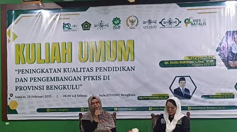 Mendorong Kemajuan PTKIS di Bengkulu, Kuliah Umum Destita Khairilisani di STIESNU