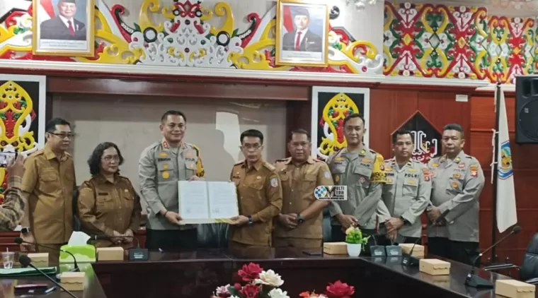 Pemkab Murung Raya Tandatangani Addendum NPHD untuk Pengamanan Pilkada