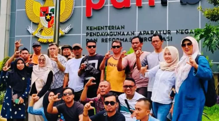 Perwakilan Honorer Eks THK-II Teknis Lampung Selatan Sambangi Kantor Kemenpan-RB