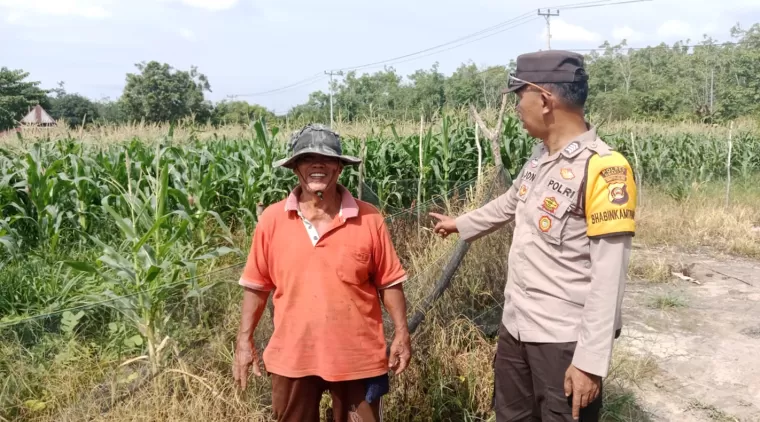 Polsek Muara Kuang Dukung Ketahanan Pangan Program Presiden Prabowo