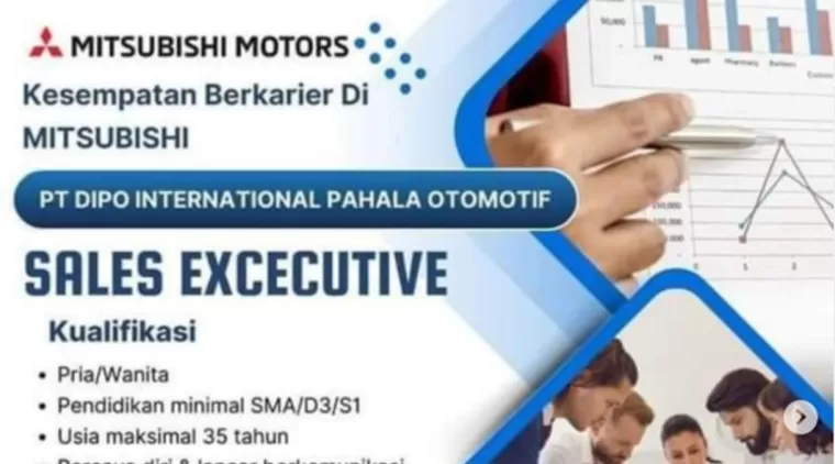 PT Dipo Internasional Pahala Otomotif Buka Lowongan! Posisi Sales Executive Menanti