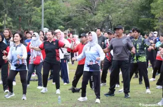 ASN Pemprov Kalteng Gelar Senam Bersama untuk Kebugaran dan Solidaritas