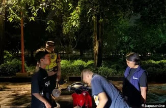 Cegah Gangguan Kamtibmas Polsek Denpasar Barat Gencarkan Patroli Malam Minggu