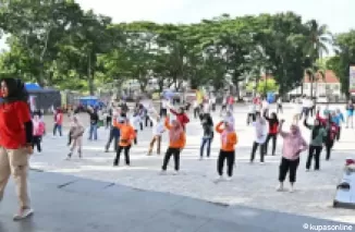 Ciptakan Lingkungan Kerja Sehat, Pemkab Lampung Selatan Rutin Gelar Senam Tiap Jumat