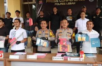 Dalam Sebulan Polres Lebak Berhasil Ungkap 24 Kasus Tindak Pidana dan Amankan 207 Knalpot Brong