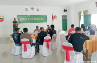 Dandim 0319 Mentawai Adakan Pertemuan Bersama Wartawan Persiapan TMMD Ke- 123