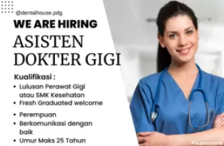 Dokter House Padang Buka Lowongan untuk Perempuan, Simak Persyaratannya!