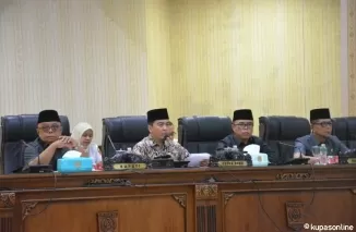 Dewan Perwakilan Rakyat Daerah (DPRD) Kabupaten Agam menggelar rapat paripurna pengumuman penetapan bupati dan wakil bupati terpilih