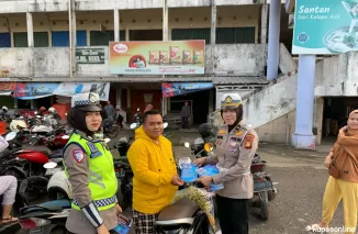 Hari Keempat Operasi Keselamatan 2025, Sat Lantas Polres Ogan Ilir Sosialisasikan Keselamatan Berkendara